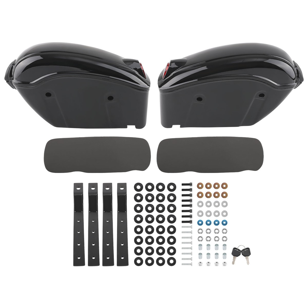 Motorcycle Universal Luggage Hard Side Box For Harley Honda Yamaha