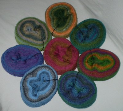 (150,0 /kg) 150 gr Zauber Flower von  Schoppel 100% Wolle(Merino) Farbverlauf