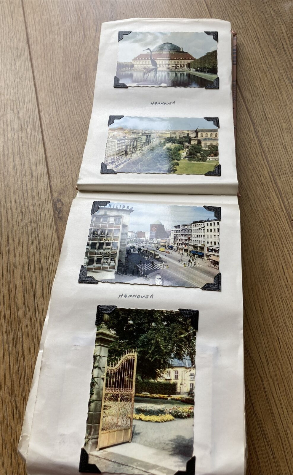 Vintage German/Swiss Photo Album Holiday Travel Album, Some Postcards 1954-1958 6