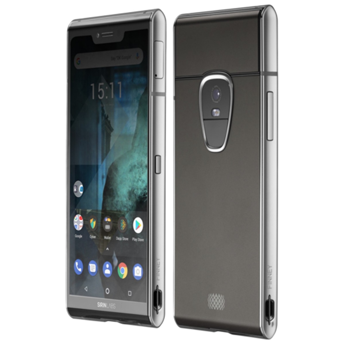 New Sirin Labs FINNEY U1 Grey 128GB Factory Unlocked Blockchain
