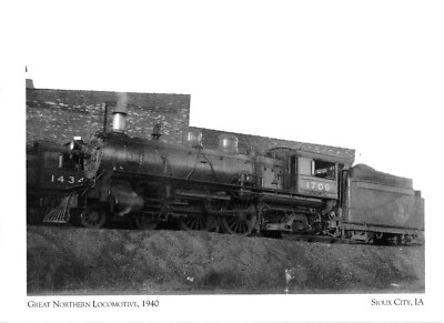 Postcard Great Northern Locomotive 1940 Sioux City Iowa