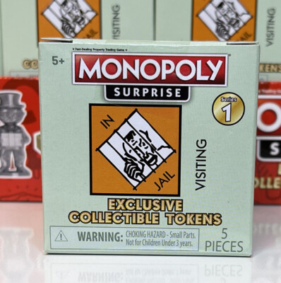 Hasbro Monopoly Surprise Series 1 Collectible Tokens 5 Piece for sale online