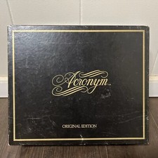 Complete Vintage Acronym Board Game, Rare Original 1985 version 