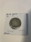 1875 seated liberty quarter