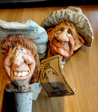 lot 2 Chris Hammack Spit N' Whittle/Amos hand-carved wood bottle stoppers cowboy
