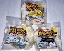 Lot of 3 1991 McDonalds Happy Meal Toys Back To The Future Doc's Delorean hover