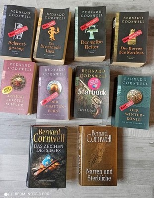 10 Bücher Historischer Roman Bernard Cornwell Sammlung Uthred Saga,Artus Chronik