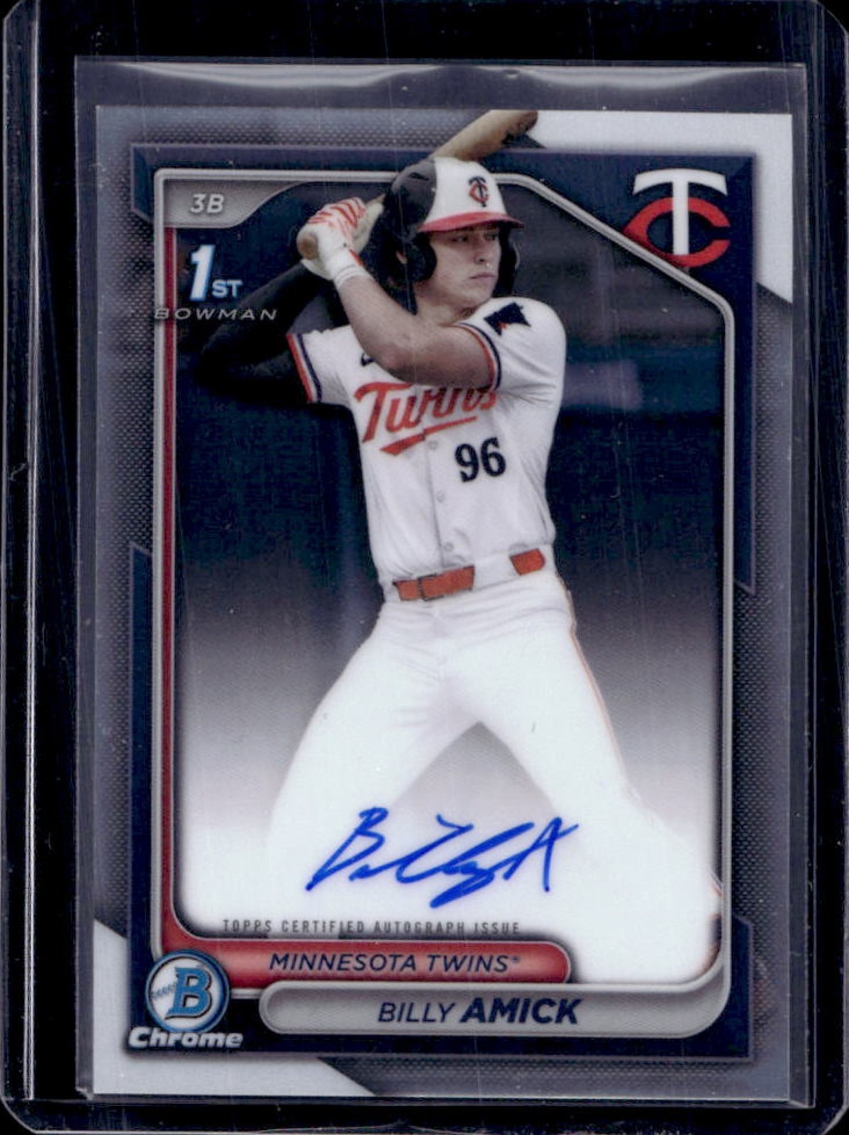 2024 Bowman Draft Billy Amick Chrome Auto 1st #CPA-BA Twins