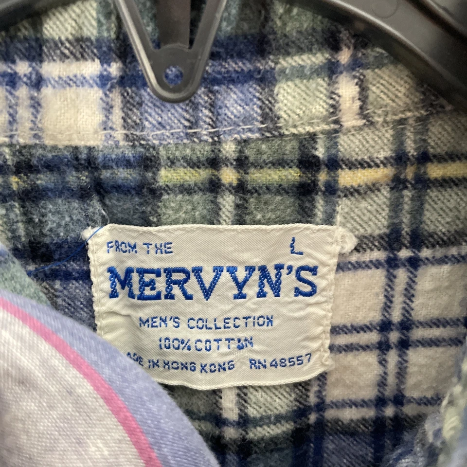 男式复古纽扣衬衫套装 5 多色几何 L 棉 70-90 年代领 — 第 2/4 张图片