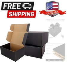 Shipping Boxes,12"x9"x4"Black Corrugated Cardboard Boxes, Which is Anti-Impac...