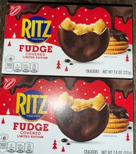 Ritz ~ Fudge Covered Crackers Nabisco 7.8 oz,  2 Packs ~ Expires 03/13/2026