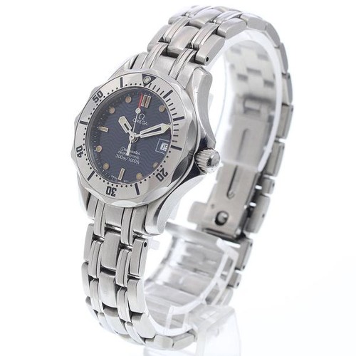 OMEGA SEAMASTER 300 2582.80 28mm SS Navy #C9907 - Picture 2 of 7