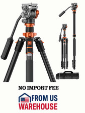 K F Concept 83in Video Tripod Fluid Head DSLR Camera Stand 5kg