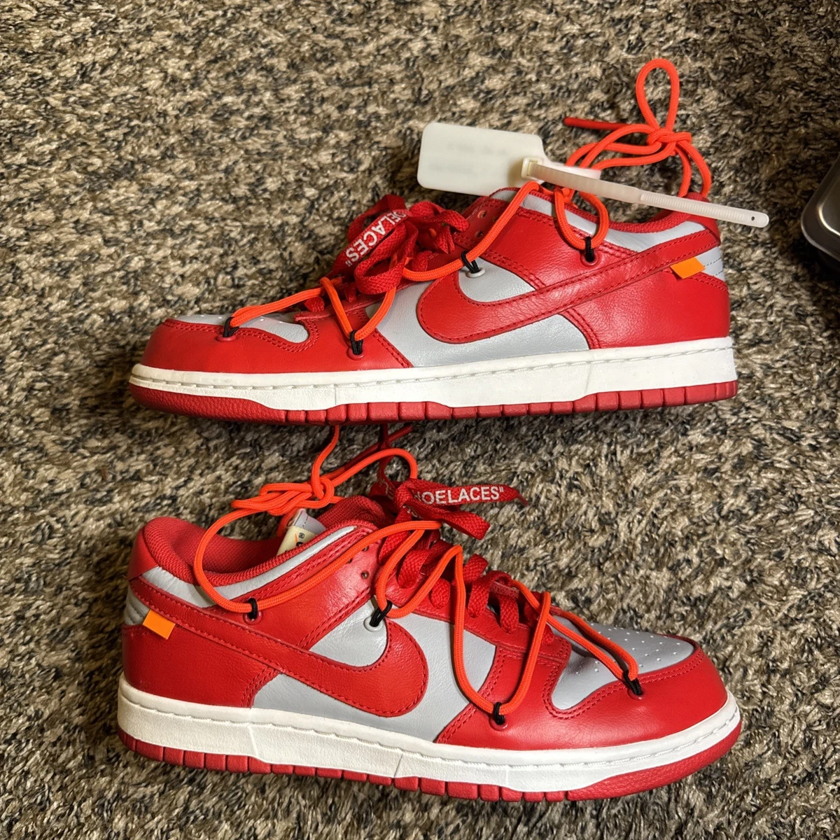 Nike Dunk Low x OFF-WHITE University Red 2019 | eBay