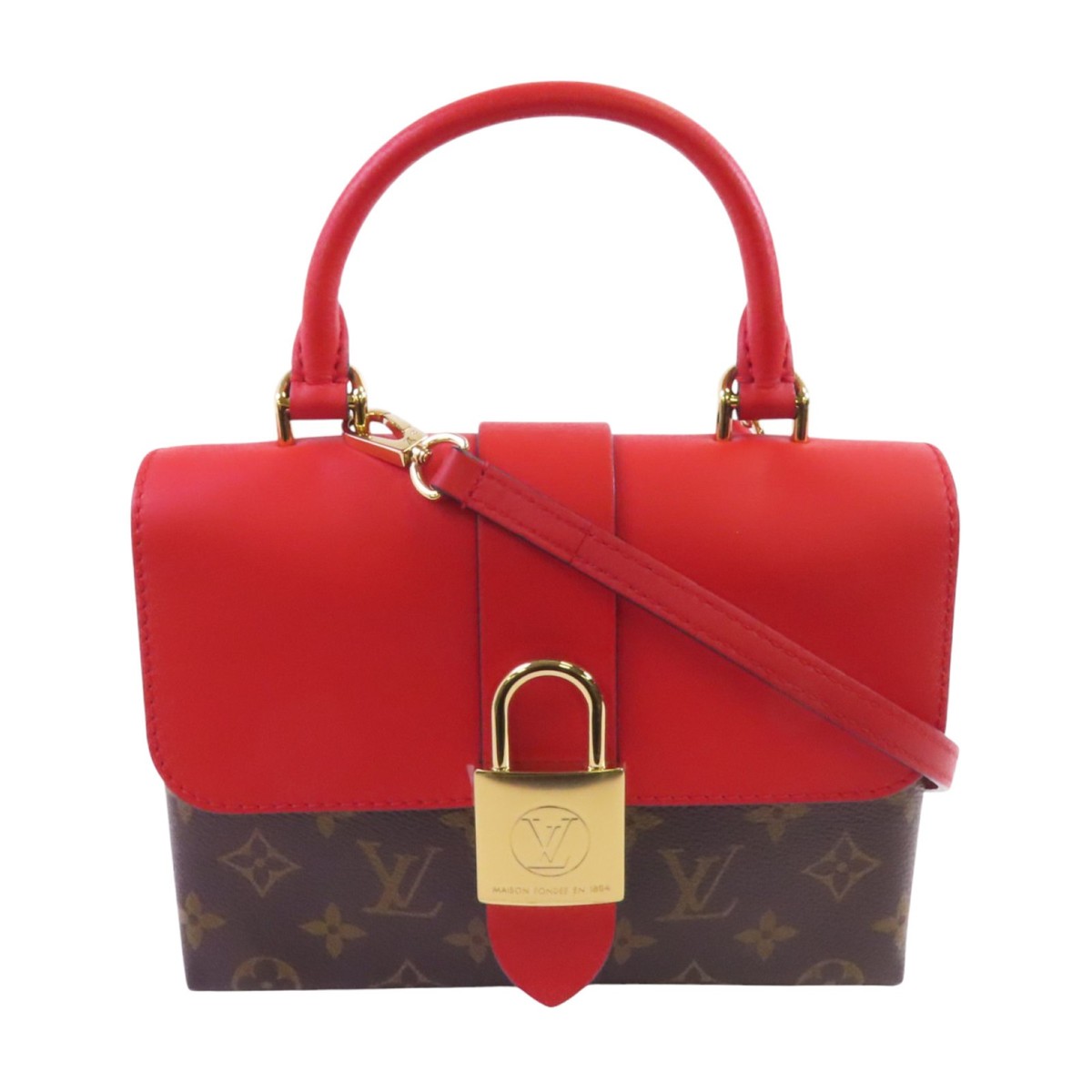 LOUIS VUITTON LV GHW Locky BB Handbag Shoulder Bag M44322 Monogram