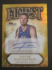 2024-25 Topps Finest #FA-IH Isaiah Hartenstein Finest Gold Refractor Auto 49/50