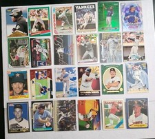 1980-present Baseball Card lot - 24 As Pictured Parallels Rookies HoF Stars A001