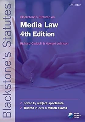 Blackstones Statutes on Media Law 4/e (Blackstones Statute Series), , Used; Good