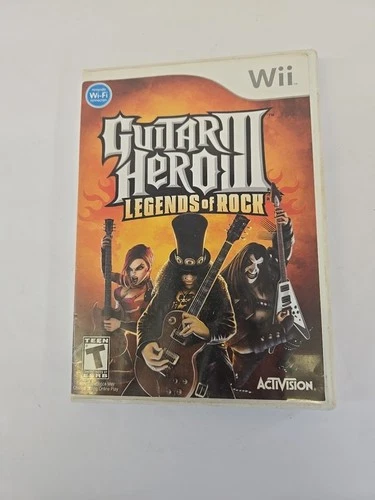 Guitar Hero III Legends Of Rock Nintendo Wii Video Game Music CIB T NTSC
