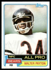 1981 Topps #400 Walter Payton