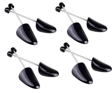 Adjustable Shoe Trees 4 Pairs Plastic Stretcher Boot Holder with Spring