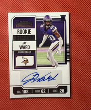 Panini 2023 Contenders Jay Ward Rookie Card #172 Minnesota Vikings. rookie card picture
