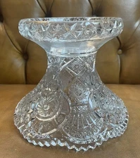 Antique Vintage EAPG Imperial Glass Broken Arches Punch Bowl Base Stand