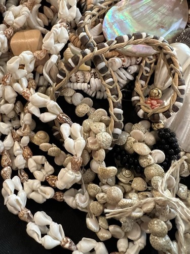 2 Lb Lot Necklace Seashell Puka Shell Cowrie Bracelet Hawaiian Abalone Shell S2 - Picture 5 of 17