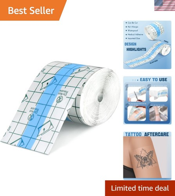 #ad #ad Flexible Adhesive Bandage Sterile Waterproof Patch for Tattoos 2x393.84 Inch $18.99