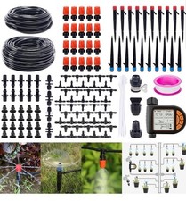 Kit Système d'Irrigation Goutte à Goutte Automatique 226FT avec Minuterie LCD, 3 Pulvérisateurs Types Auto