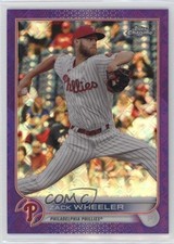2022 Topps Chrome Logofractor Edition Purple Refractor /250 Zack Wheeler #45 k2j
