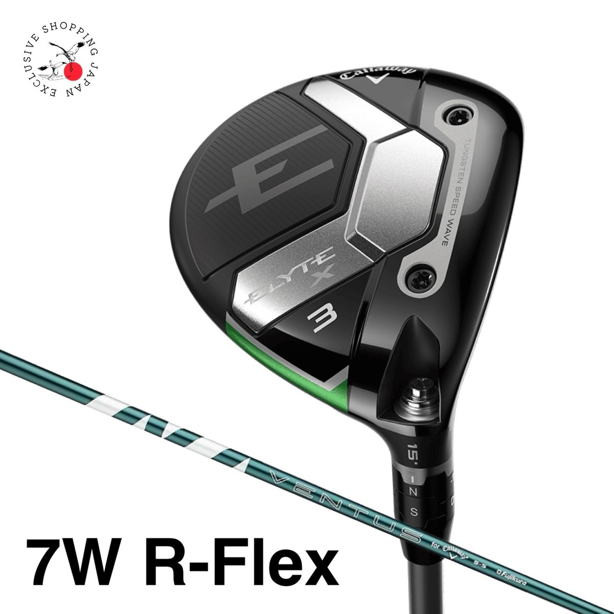 Callaway ELYTE X Fairway Wood 7W R-Flex VENTUS GREEN 50 Graphite
