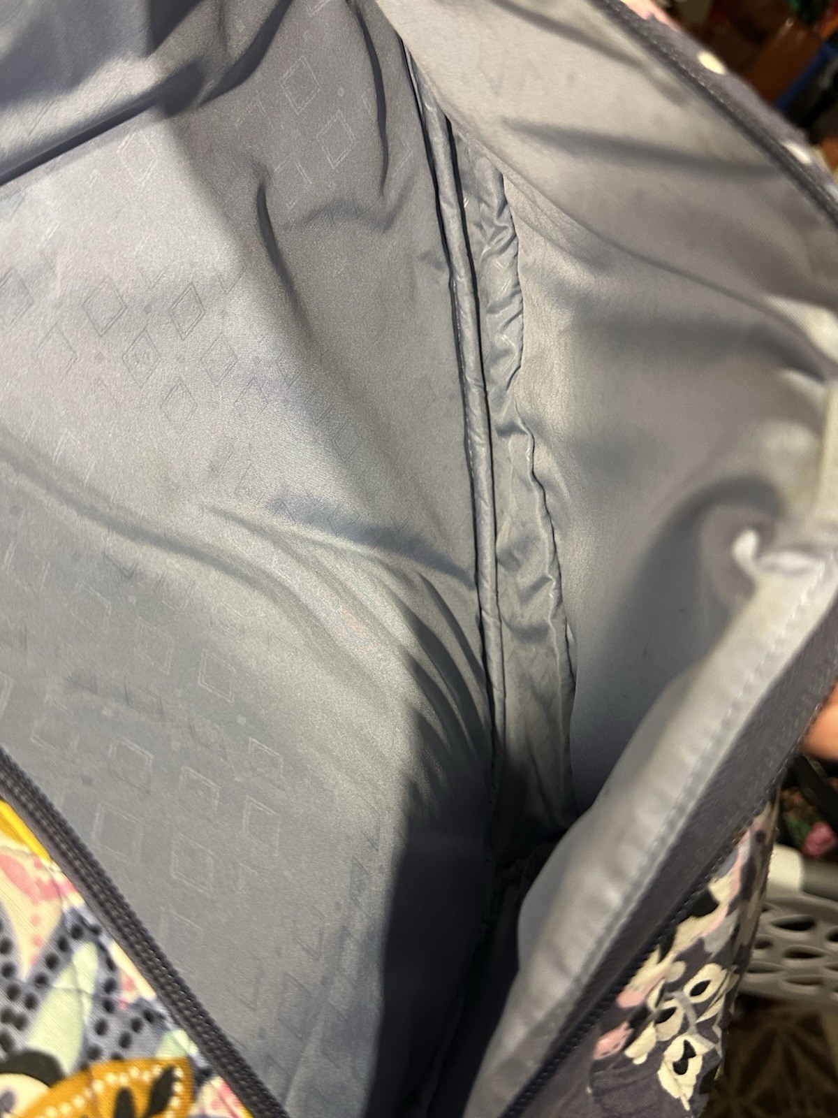 Vera Bradley Lighten Up Sling Backpack Charmont Meadow Gray