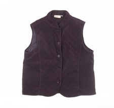 EWM Women's Black Quilted Sleeveless Waistcoat M