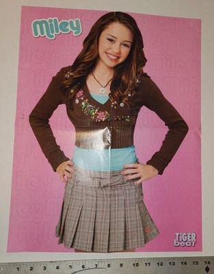 One~Fold Out Wall Poster~Miley Cyrus & The Cheetah Girls~From 2007 Tiger Beat