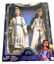 Disney Wish King Magnifico Queen Amaya of Rosas Doll Figures 2-Pack - New