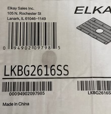 Elkay LKBG2616SS Stainless Steel Sink Grid / Basin Rack for Elkay Kitchen Sinks