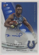 2013 Topps Platinum Rookie Refractors Blue 81/99 Kerwynn Williams #A-KW Auto w3h