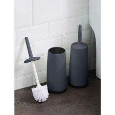 Plastic Toilet Brush with Standing Base Long Handle Toilet Cleaning Brush for WC