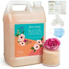 Silica Flower Drying, 10 LBS Color Indicating Silica Crystals for Wedding Bou...