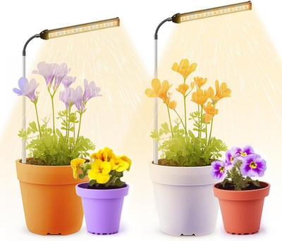 LED Grow Light, 6000K Full Spectrum Gooseneck Plant Growing Lamp for Indoor Smal