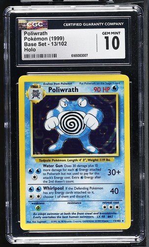 Poliwrath graded CGC 10 for sale on eBay