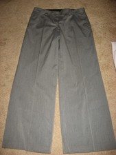 Womens Gray Pinstriped EXPRESS Stretch Dress Pants 6