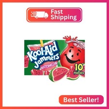 Kool-Aid Jammers Artificially Flavored Drink, 10 Pouches, for School Lunches and