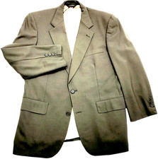 Brooks Brothers Vtg Sport Coat Wool Khaki Green 38 40 S Hand Tailored Preppy USA