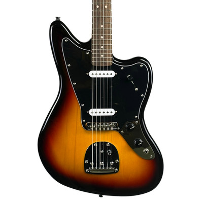 Squier Affinity Series Jaguar, Laurel Fingerboard, Black Pickguard, 3-Color