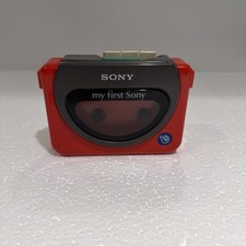 Vintage My First Sony Walkman Red WM-3000 Cassette Player READ