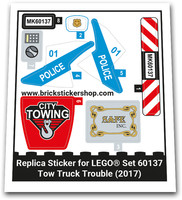 Replacement Sticker For Set Tow Truck Trouble