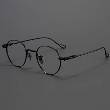 Japanese Ultra-Light Titanium Reading Glasses Blue Light Blocking Men Readers