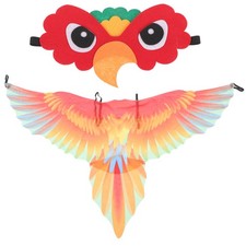 Assorted Color Parrot Wings Costume for Kids Reusable Fabric Halloween Dress Up